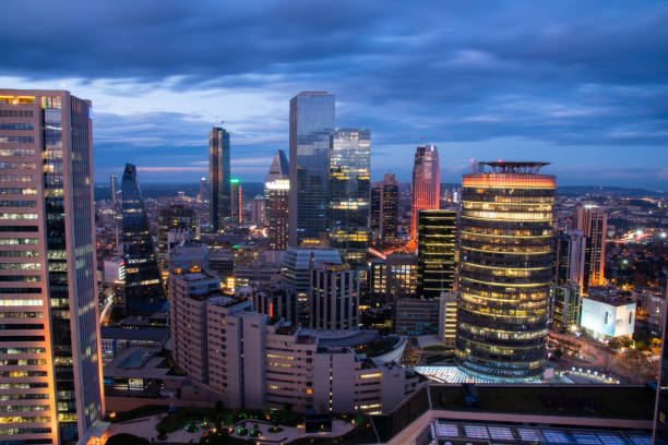 istock City at dusk 1195103672