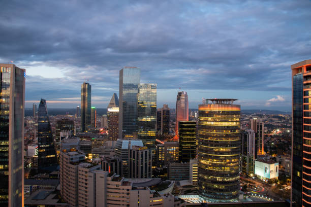 istock City at dusk 1195103728
