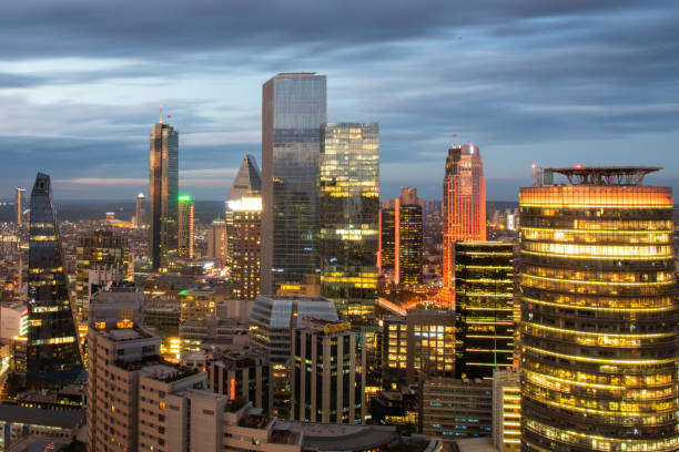 istock City at dusk 1195103965
