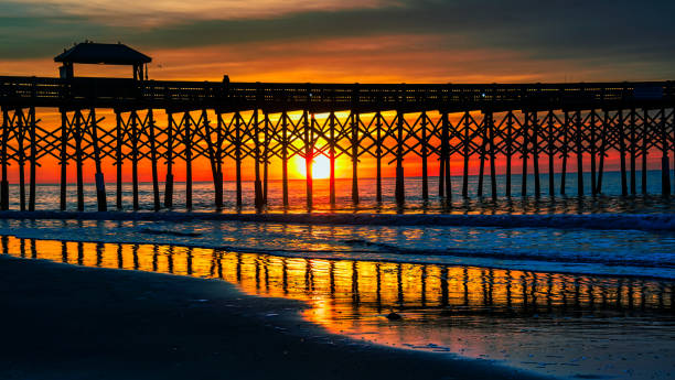 istock Sunrise on Folly Beach 1195104065
