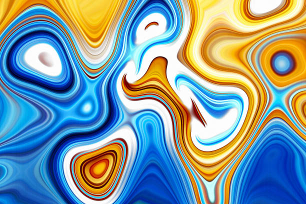 istock Liquid colorful abstract background with bright vibrant colors 1195108782