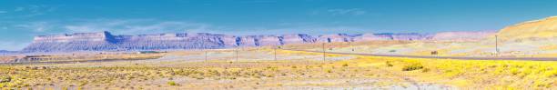 istock Moab Panorama views of desert mountain ranges along Highway 191 in Utah between Moab and Price in fall. Scenic nature near Canyonlands and Arches  National Park. United States of America. USA. 1195110055