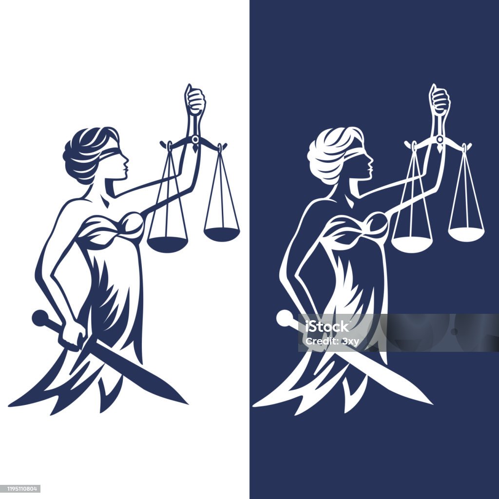 Vrouwe Justitia, Femida - Royalty-free Justitia - Fictieve figuren vectorkunst