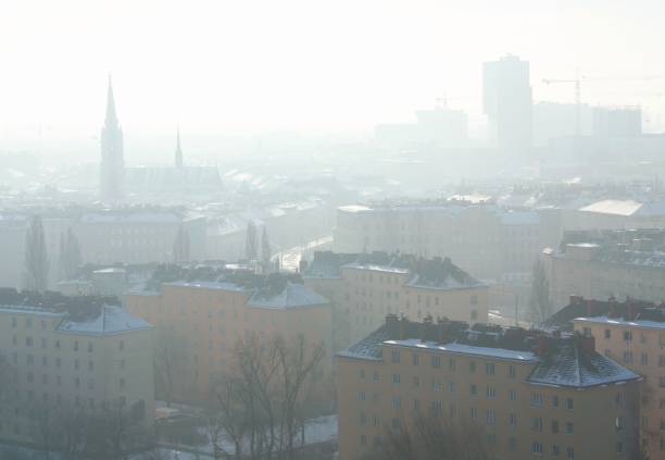 istock Fog in December in the city 1195112608