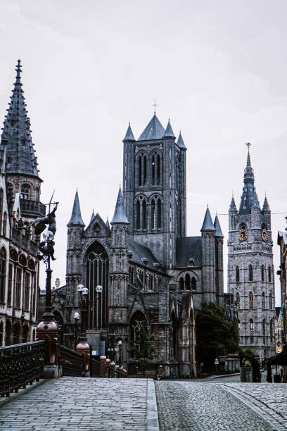 istock View from bridge in Ghent Belgium 1195119951