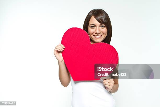 Cuore - Fotografie stock e altre immagini di Simbolo di cuore - Simbolo di cuore, Donne, Cartone - Materiale