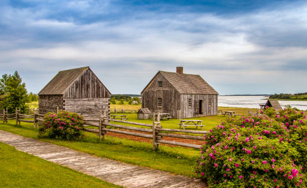 canadian maritimes - 2019 - louisbourg stock-fotos und bilder