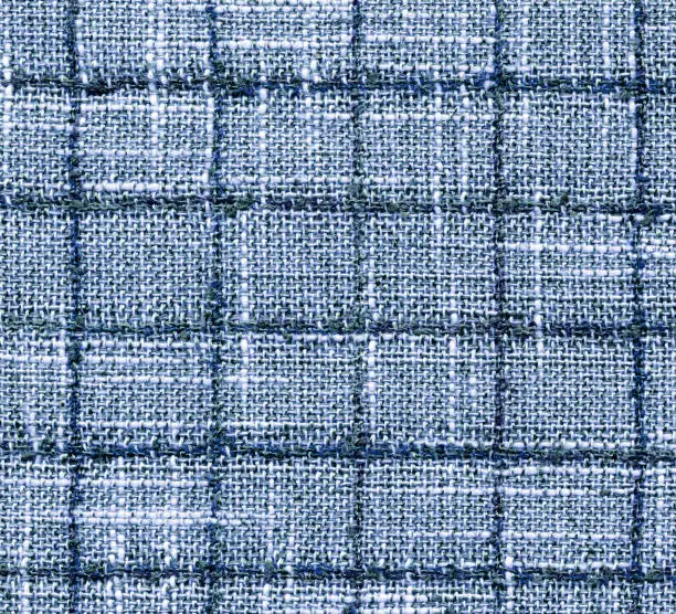 Close-up fabric blue textile texture background