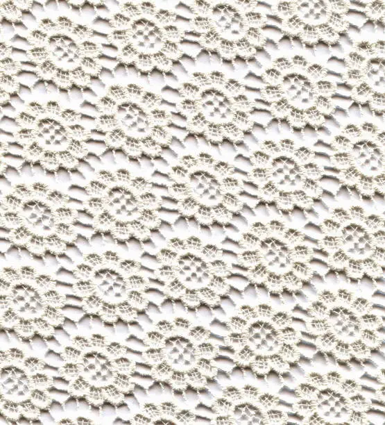 Wedding Lace Pattern. Light White Color Background