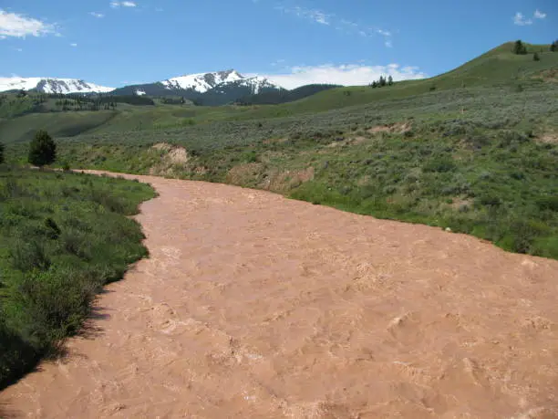 Photo of River full of sediment