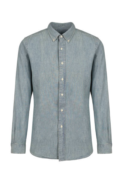 istock Jeans classic and business shirt with button 1195153666
