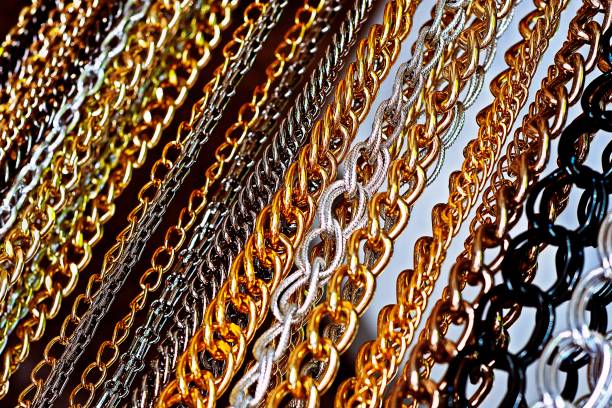 istock Gold and silver laces. 1195156133