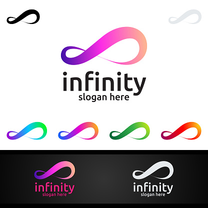 Infinity loop Symbol icon. Vector unlimited infinity, endless line shape sign