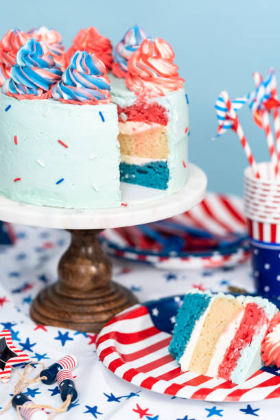 istock Cake, cookies, and fruit and vegetable snack tray 1195158259