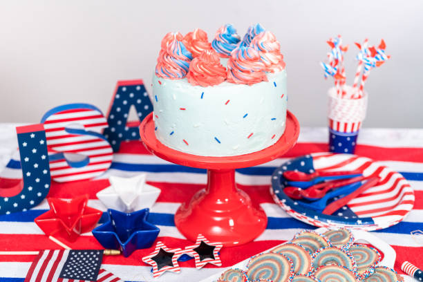 istock Cake, cookies, and fruit and vegetable snack tray 1195158293