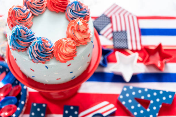 istock Cake, cookies, and fruit and vegetable snack tray 1195158967