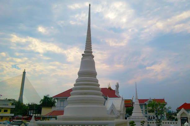 The Chedi against the cloud-sky background