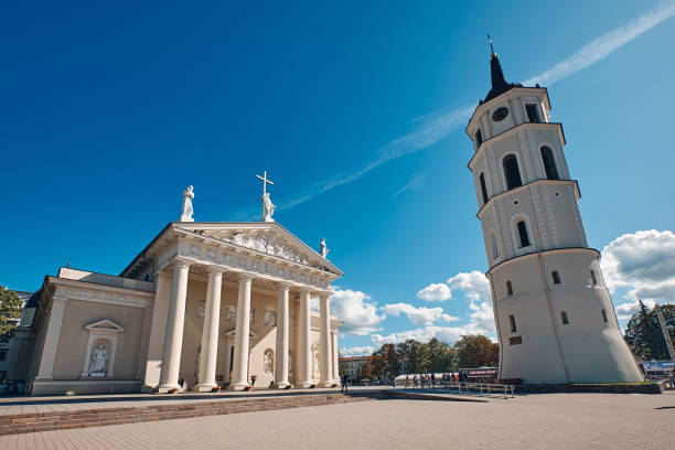 istock Vilnius Cathedral and Bell Tower, Vilnius Old Town, Lithuania 1195160033