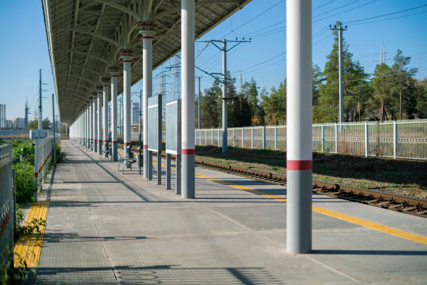 istock empty train station platfrom, public transport in the city 1195161826