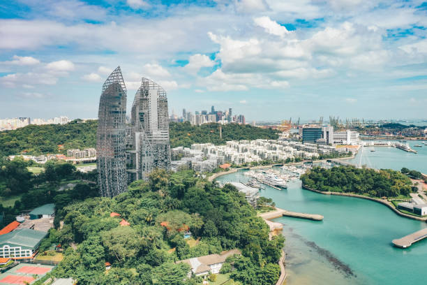 istock Homes in Singapore seen from above 1195166168