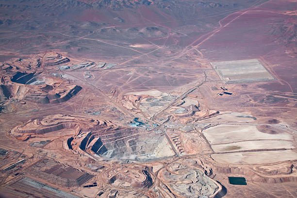 istock aerial view of open-pit copper mine in Atacama desert, Chile 119516876