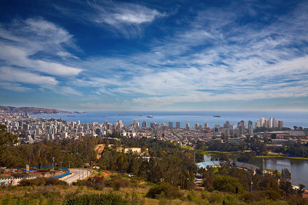 istock view on Vina del Mar and Valparaiso, Chile 119517274