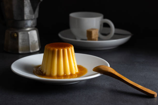 istock Homemade flan with caramel 1195174783