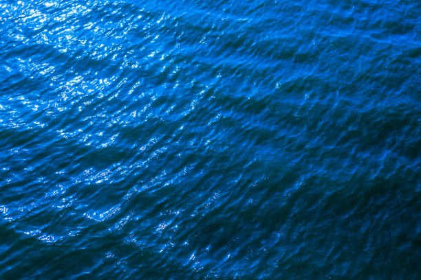 istock blue water background or texture. aerial view 1195177592