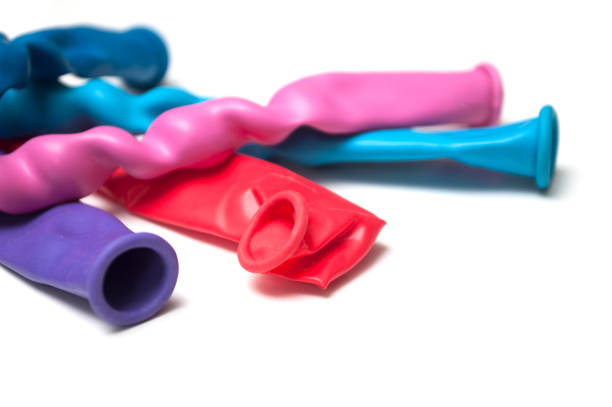 istock colorful inflatable balloons on white background 1195180429