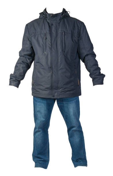 istock men's jacket and jeans isolated on white background. 1195183894
