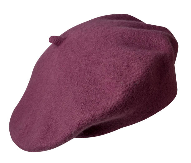 istock Beret isolated on white background. hat female beret 1195184040