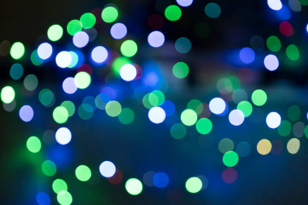 istock Abstract christmas background with blur bokeh effect 1195185750