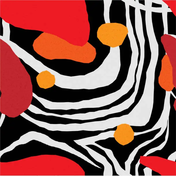 Vector illustration of African pattern. Seamless textile swatch