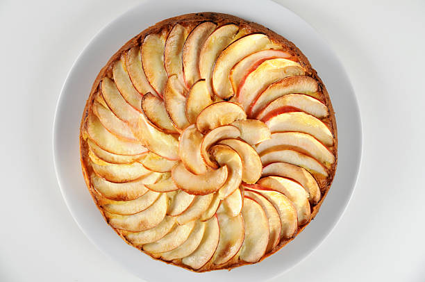 apple pie - apfelkuchen stock-fotos und bilder