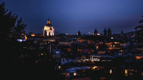istock Night view of Rome, Italy 1195196727