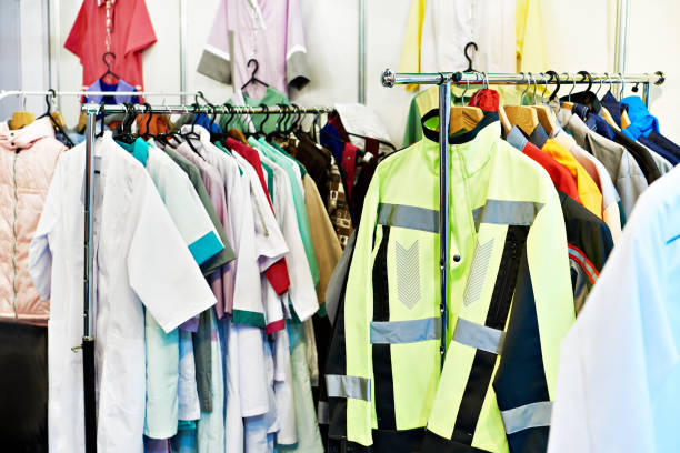istock Overalls at the exhibition 1195199638