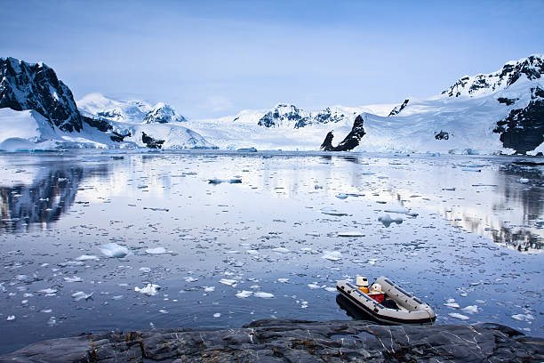 istock boat in Antarctica 119520255