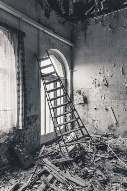 istock old lost place with a ladder 1195202855