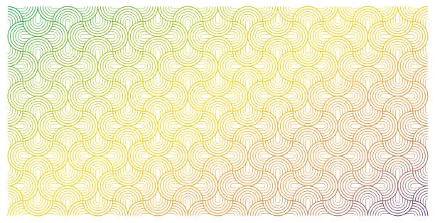 Vector illustration of Vector seamless semi-circle pattern background