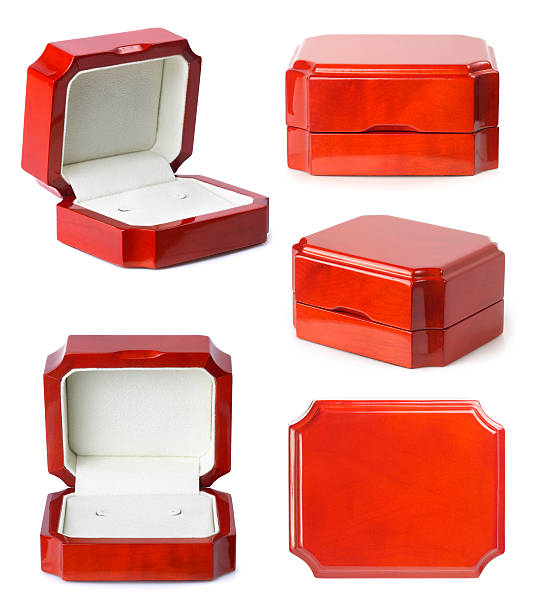 istock Little jewelry wooden boxes set 119521178