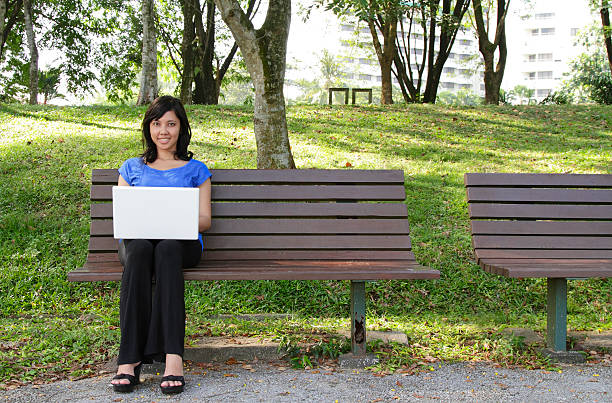 istock Woman with laptop 119521248