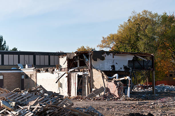 istock Demolition of an Old HIgh School Building 119521291