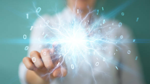 istock Woman on blurred background creating renewable and sustainable eco energy 3D rendering 1195213848