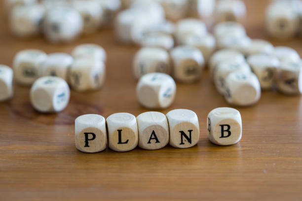 istock Plan b written with wooden cubes 1195215305