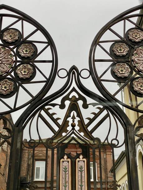 istock beautiful gate to the church 1195218017