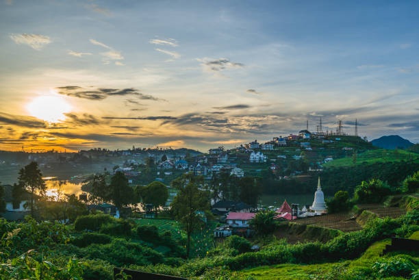 cenário de nuwara eliya - nuwara elia - fotografias e filmes do acervo