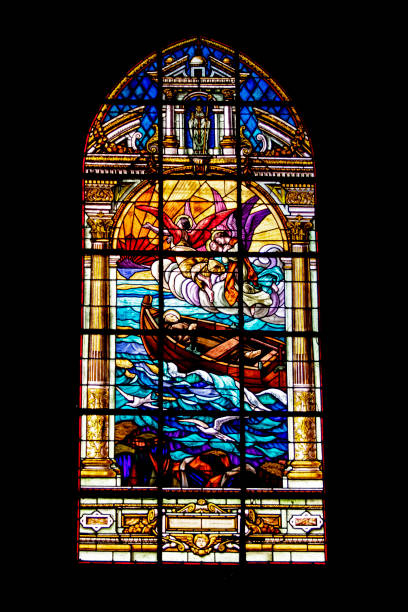 istock Auray. St. Gildas Church window. Morbihan. Brittany 1195228100