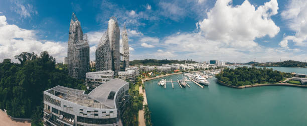 istock Homes in Singapore seen from above 1195228222