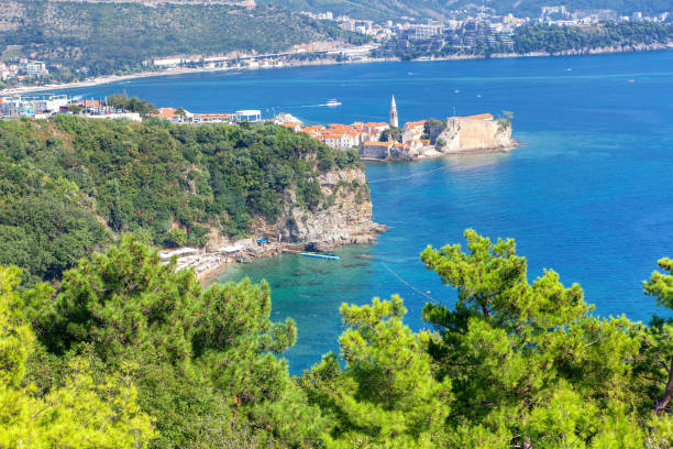 istock old Budva town and Adriatic Sea 1195233334