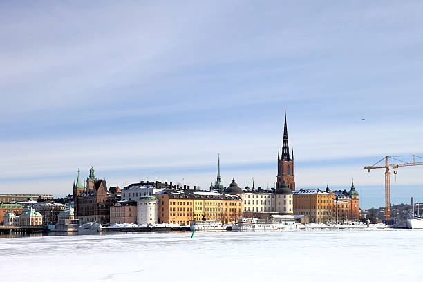 inverno em estocolmo - stockholm sweden sea winter imagens e fotografias de stock